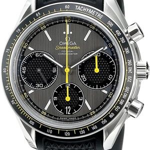 Omega Speedmaster Racing Grey Dial Black Rubber Mens Watch 32632405006001